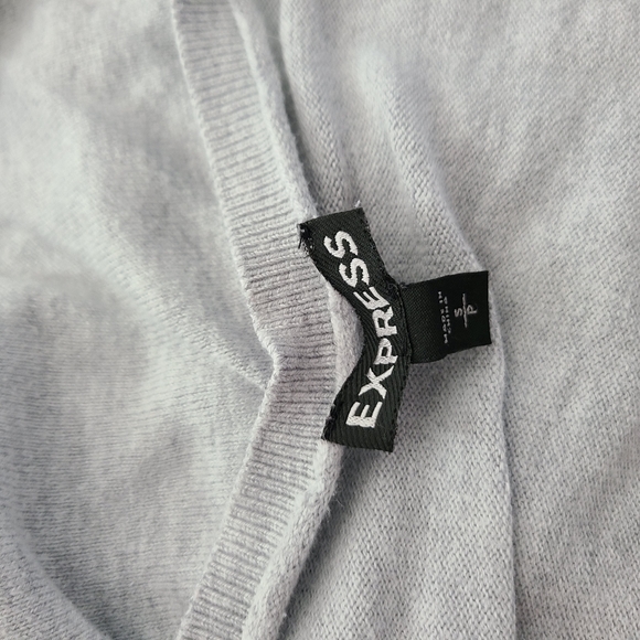 🍉 Express Long Sleeve Gray Sweater Small - Picture 4 of 6